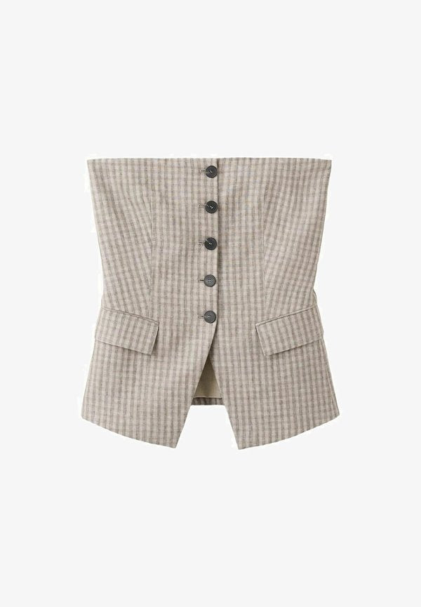 Mango ADULT - Waistcoat - sand