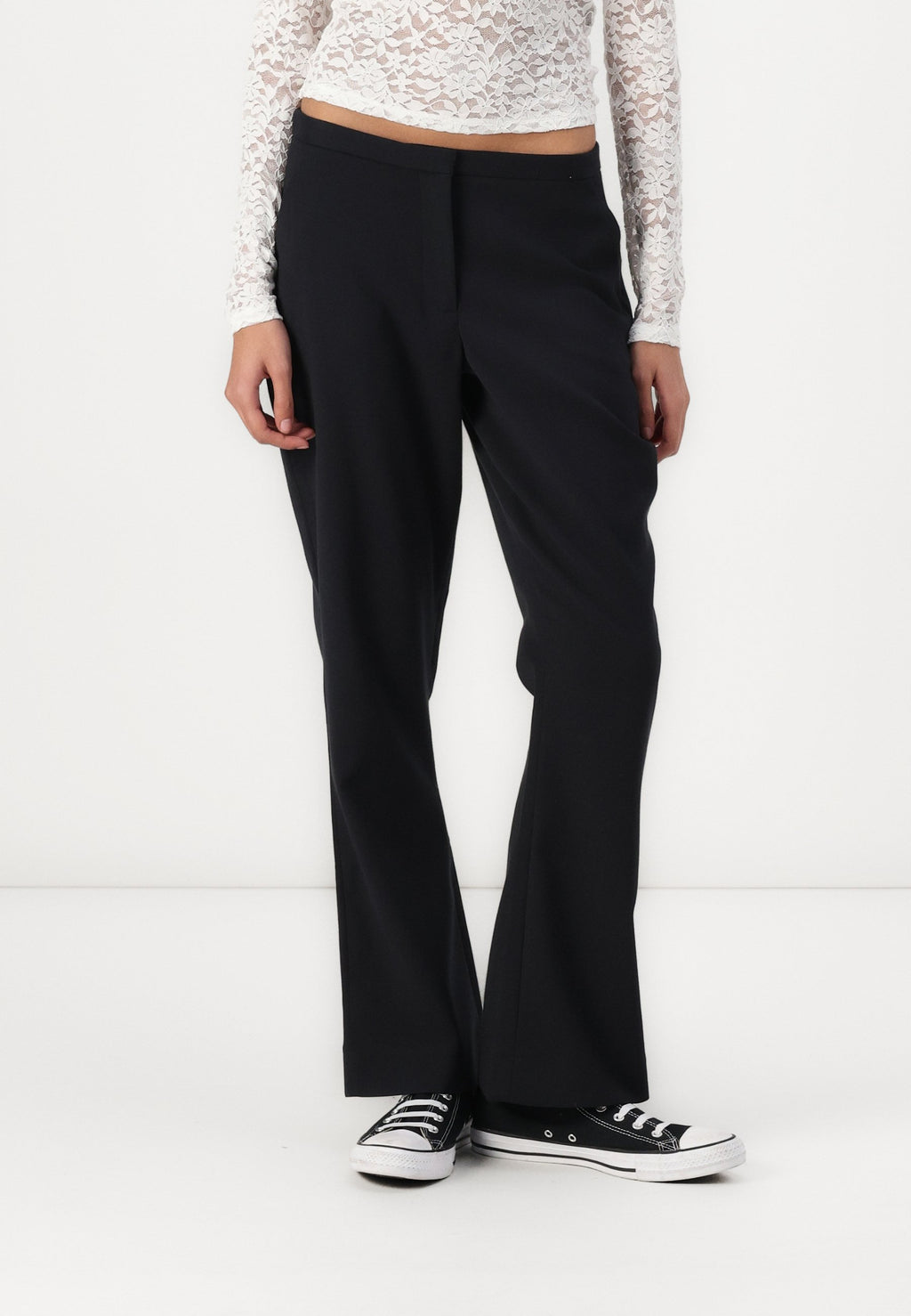Abercrombie & Fitch Curve Love Low Rise Tailored Boot Pant