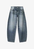 Bershka BALLOON - BAGGY - Relaxed fit jeans - dark blue