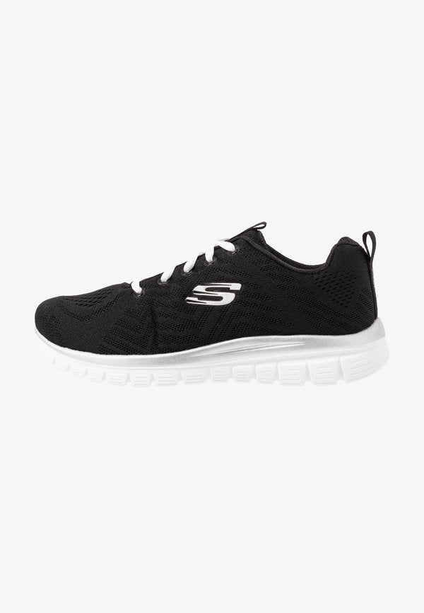 Skechers GRACEFUL WIDE FIT - Trainers - black/white