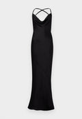 Norma Kamali CROSS BACK BIAS GOWN TRAIN