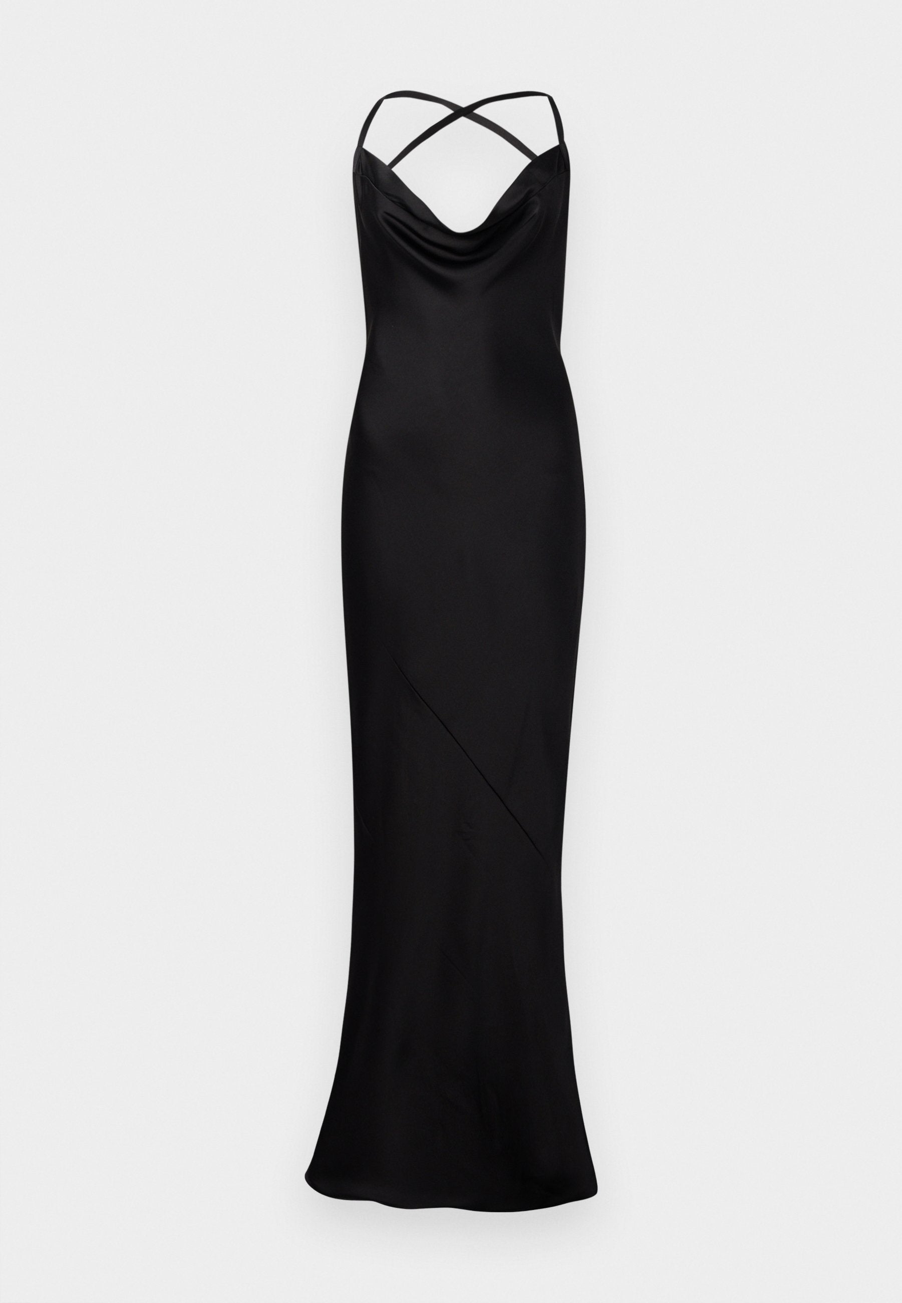 Norma Kamali CROSS BACK BIAS GOWN TRAIN