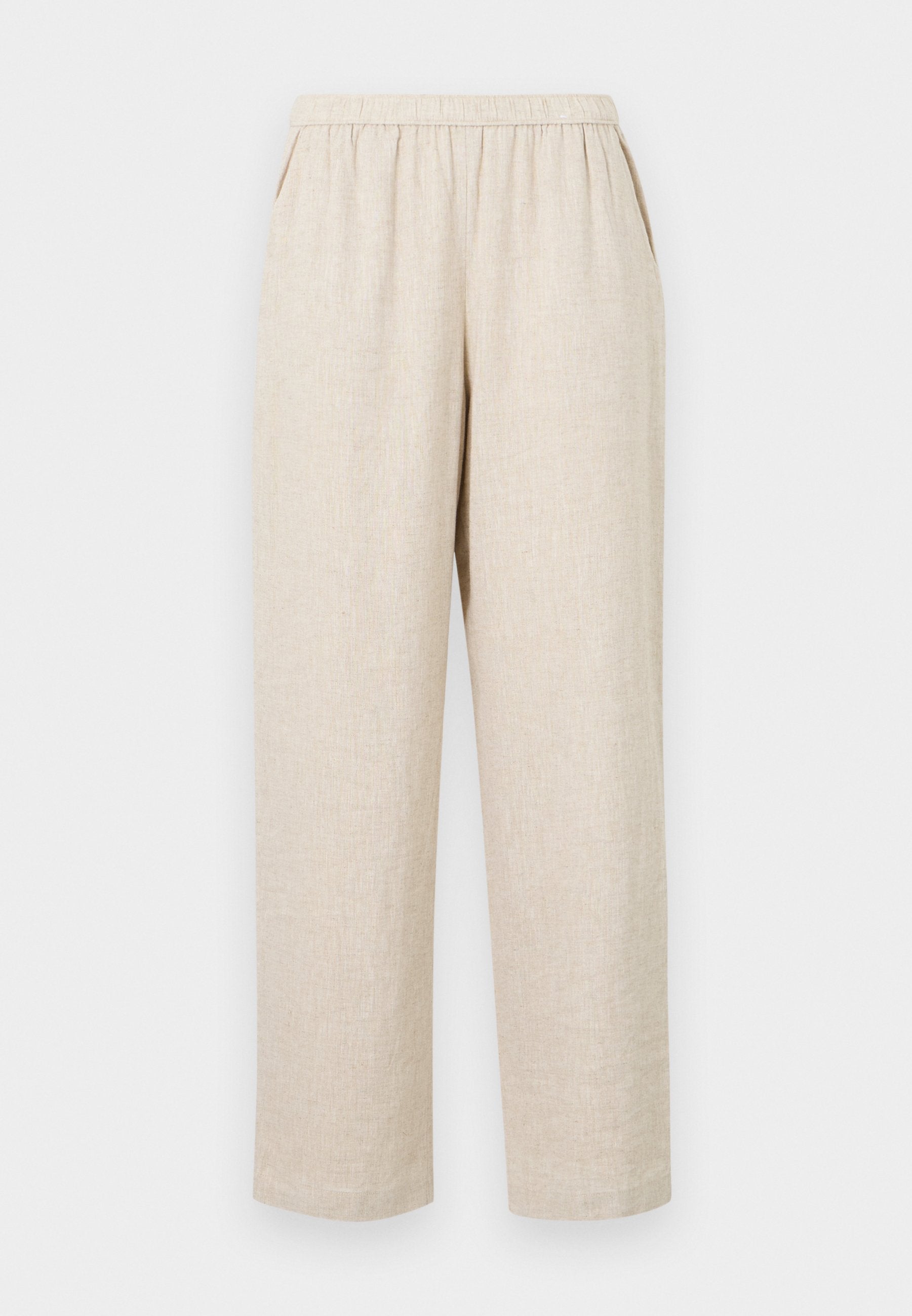 Abercrombie & Fitch Straight Linen-Blend Pull-On Pant