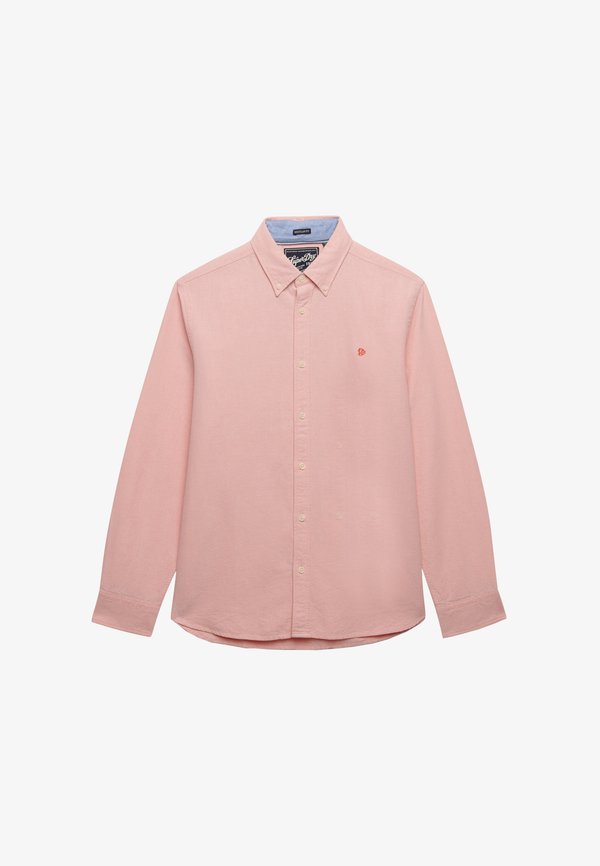 Superdry & Co PREPPY LONG SLEEVE  - Shirt - peach amber pink chambray