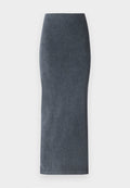 Jeans-Minirock in Dunkelblau. Mit einer figurschmeichelnden Silhouette, geradem Schnitt und glatter Textur mit subtilen gerippten Details.