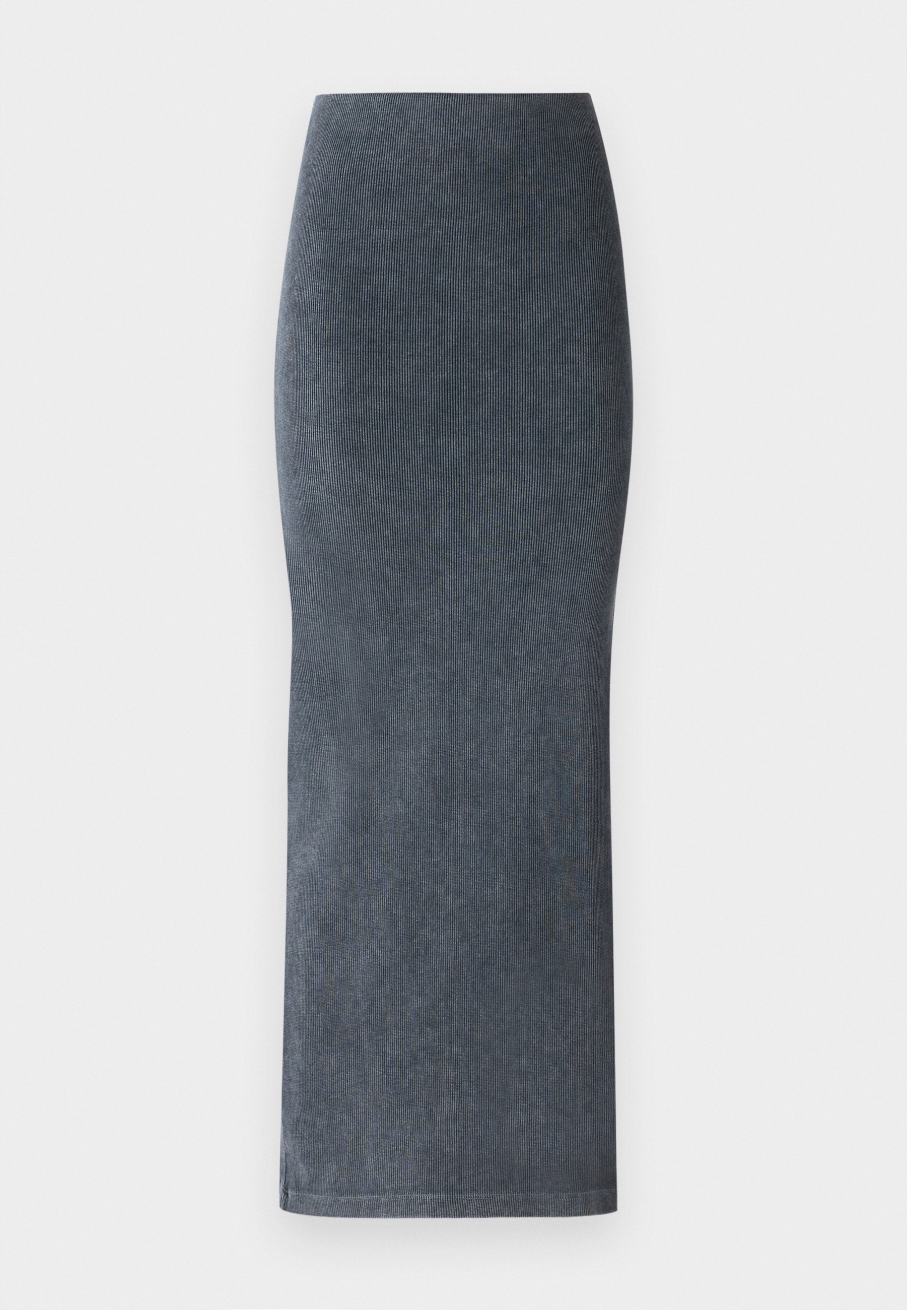 Jeans-Minirock in Dunkelblau. Mit einer figurschmeichelnden Silhouette, geradem Schnitt und glatter Textur mit subtilen gerippten Details.