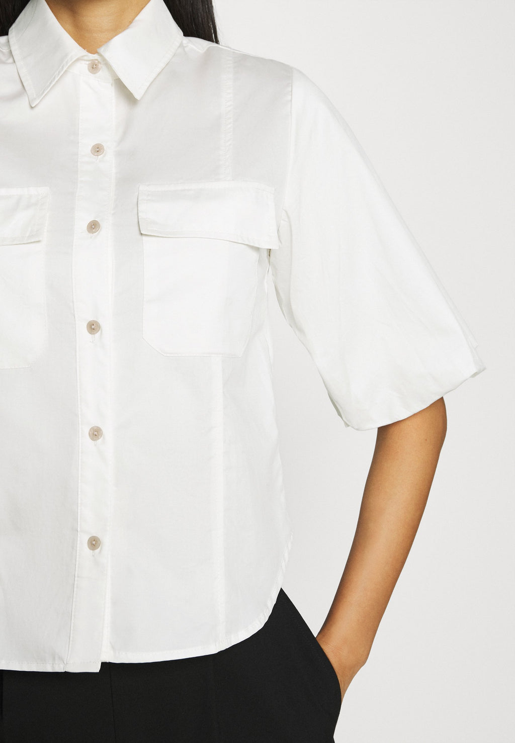 Who What Wear UTILITY PUFF SLEEVE