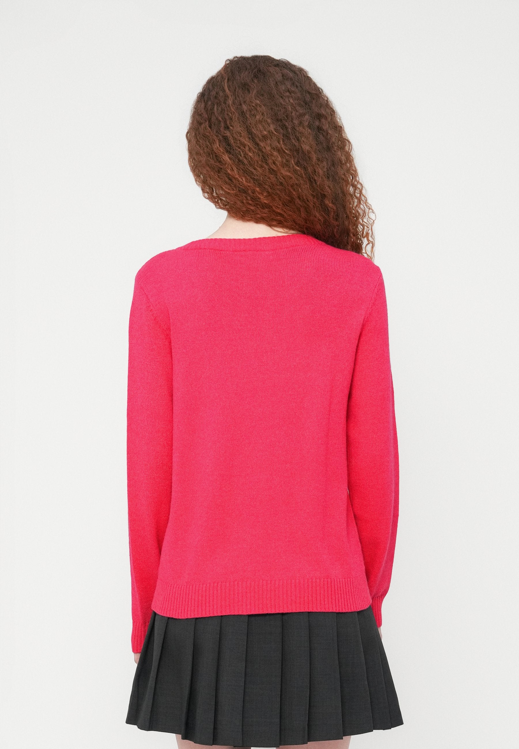 VILA VIRIL O-NECK L/S KNIT TOP - NOOS