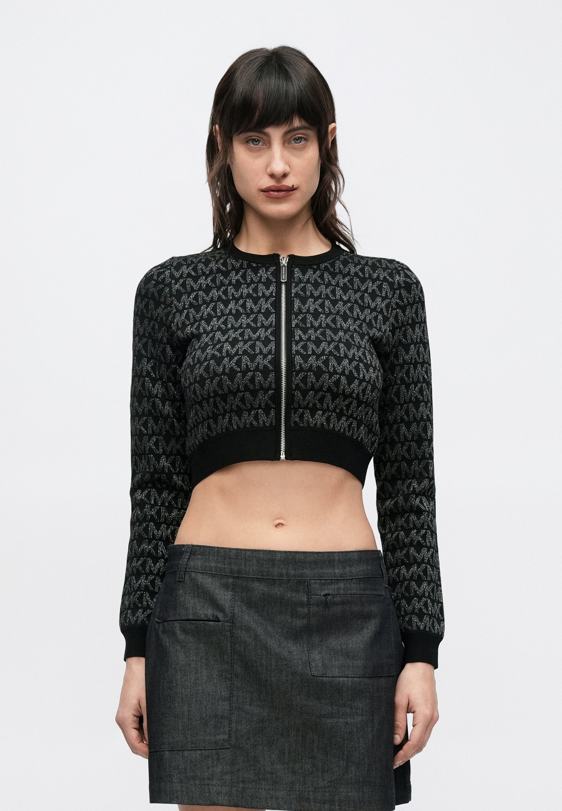MICHAEL Michael Kors METALLIC ZIP
