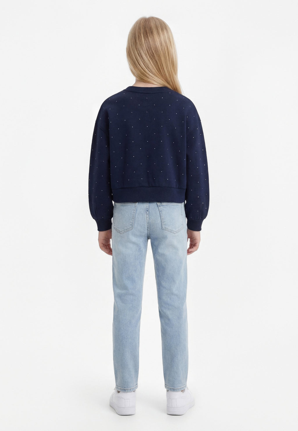 FESTIVE STUD RELAXED FLEECE SWEATSHIRT Media 3