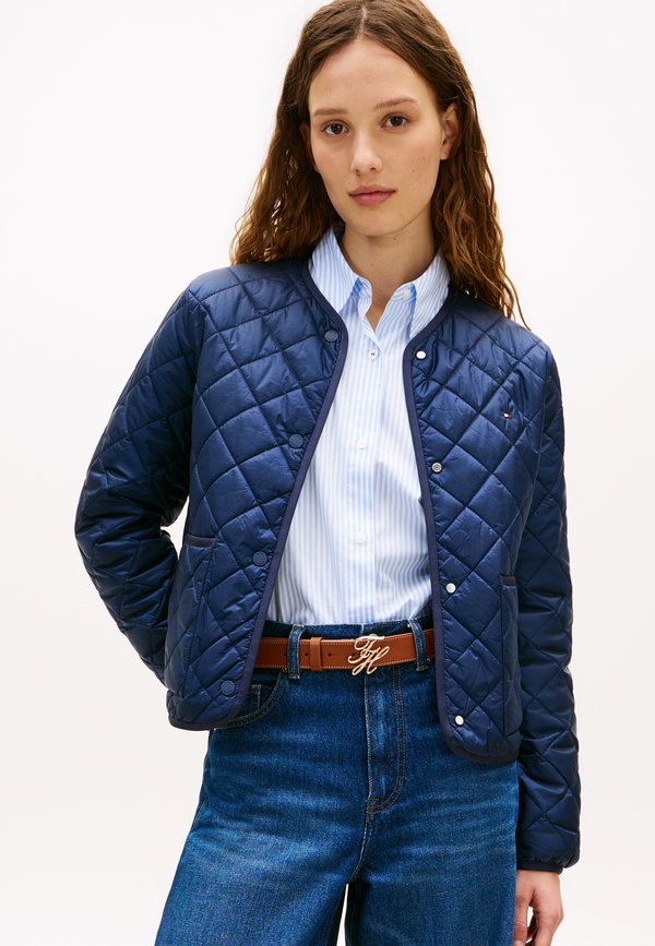 Tommy Hilfiger LIGHTWEIGHT WATER REPELLENT QUILTED PADDED JACKET - Light jacket - dark night navy