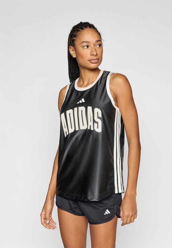 adidas Sportswear STADIUM - Top - black/crystal linen/off white