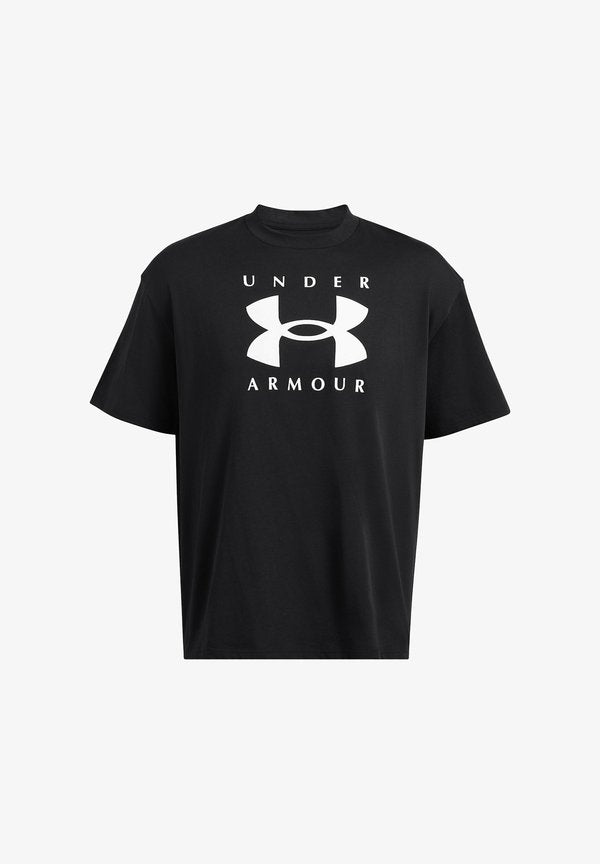 Under Armour HEAVYWEIGHT BRANDED - Print T-shirt - black