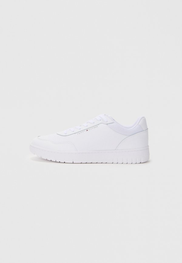 Tommy Hilfiger LIGHTWEIGHT BASKETBALL TRAINERS WITH LEATHER - Trainers - white