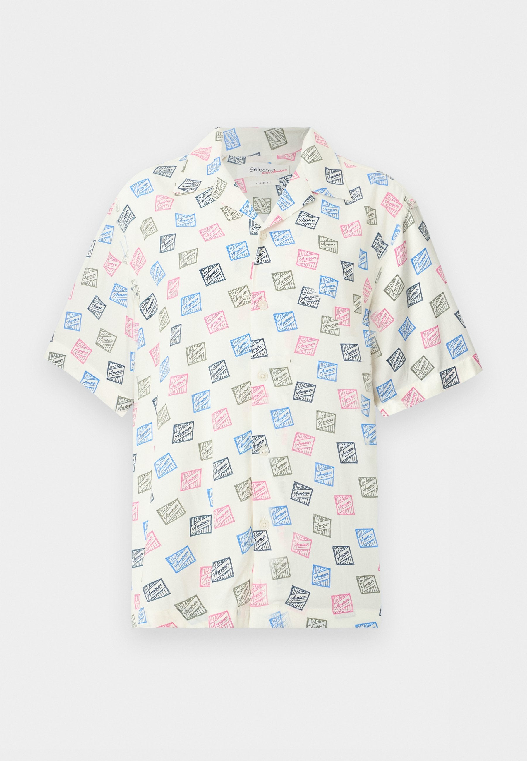 Selected SLHRLXHOTEL AMOUR STAMPS SHIRT