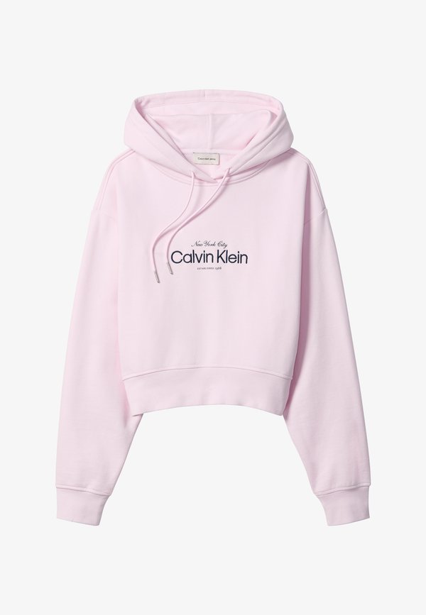 Calvin Klein Jeans LOGO CROPPED HOODIE - Hoodie - cradle pink