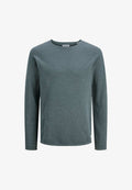 Jack & Jones JJEHILL KNIT CREW NECK NOOS - Jumper - stormy weather