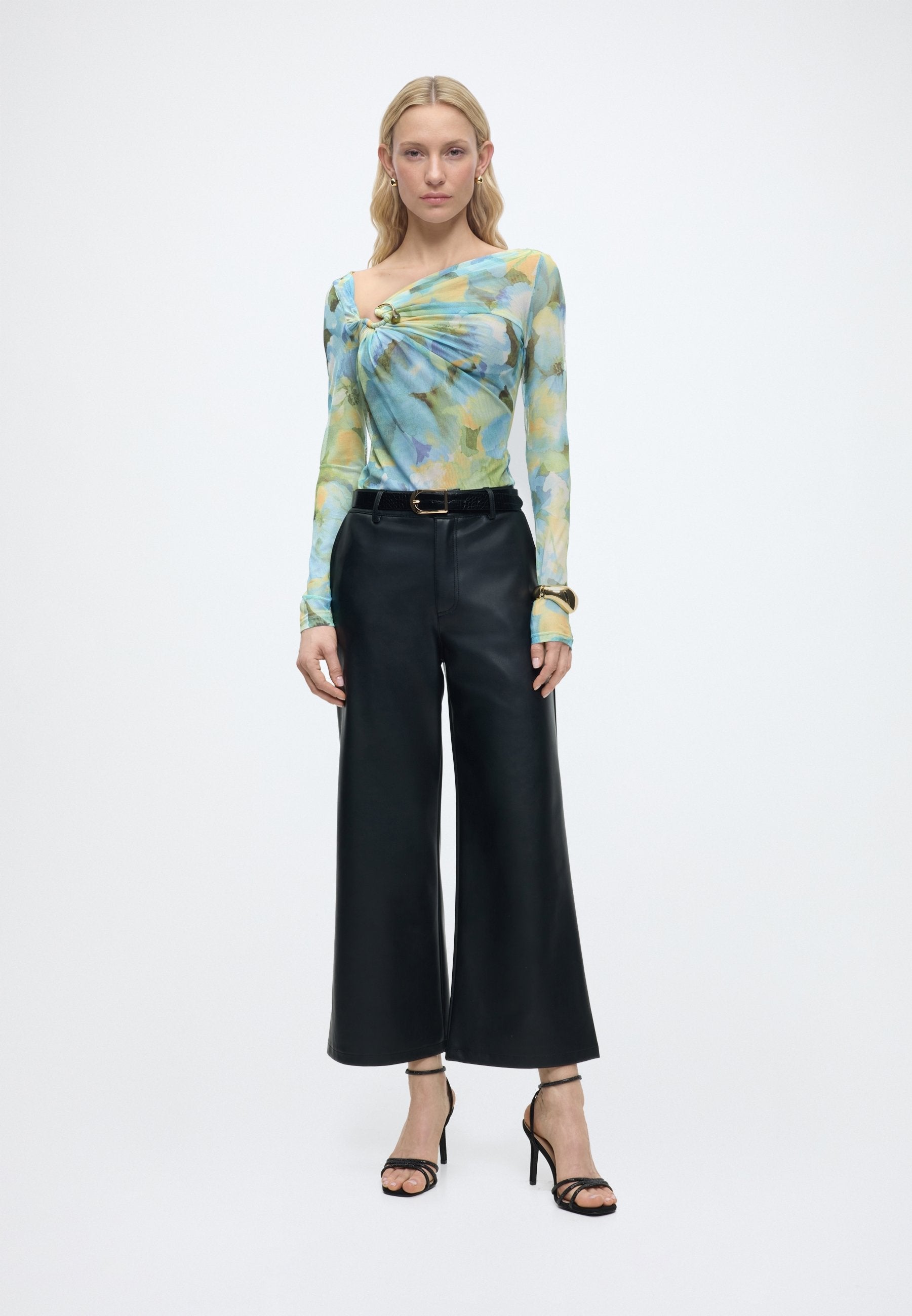 Bardot MARISOL ASYMMETRIC MESH TOP