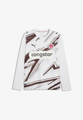 Puma FC ST. PAULI 26/27 LANGARM-AUSWÄRTSTRIKOT - Long sleeved top - white-espresso brown