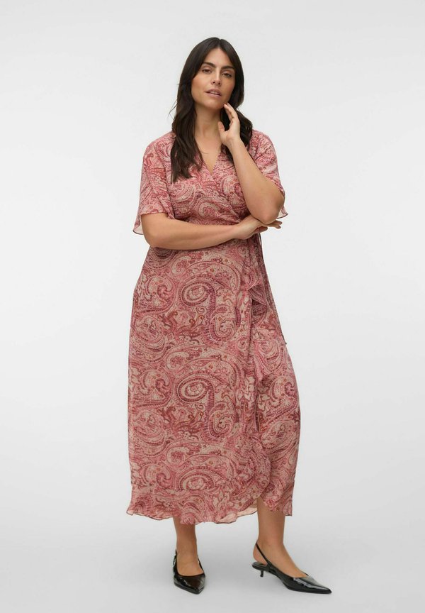 Vero Moda Curve VMCZILLE Long - Maxi dress - pumice stone