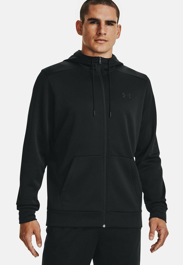 Under Armour ARMOUR FLEECE - Zip-up sweatshirt - black
