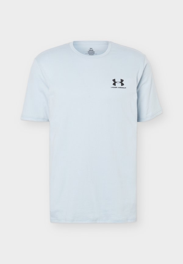 Under Armour LEFT CHEST LOGO - Sports T-shirt - blue fog/black