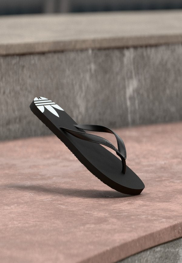 adidas Originals ADI SUN - T-bar sandals - core black/footwear white