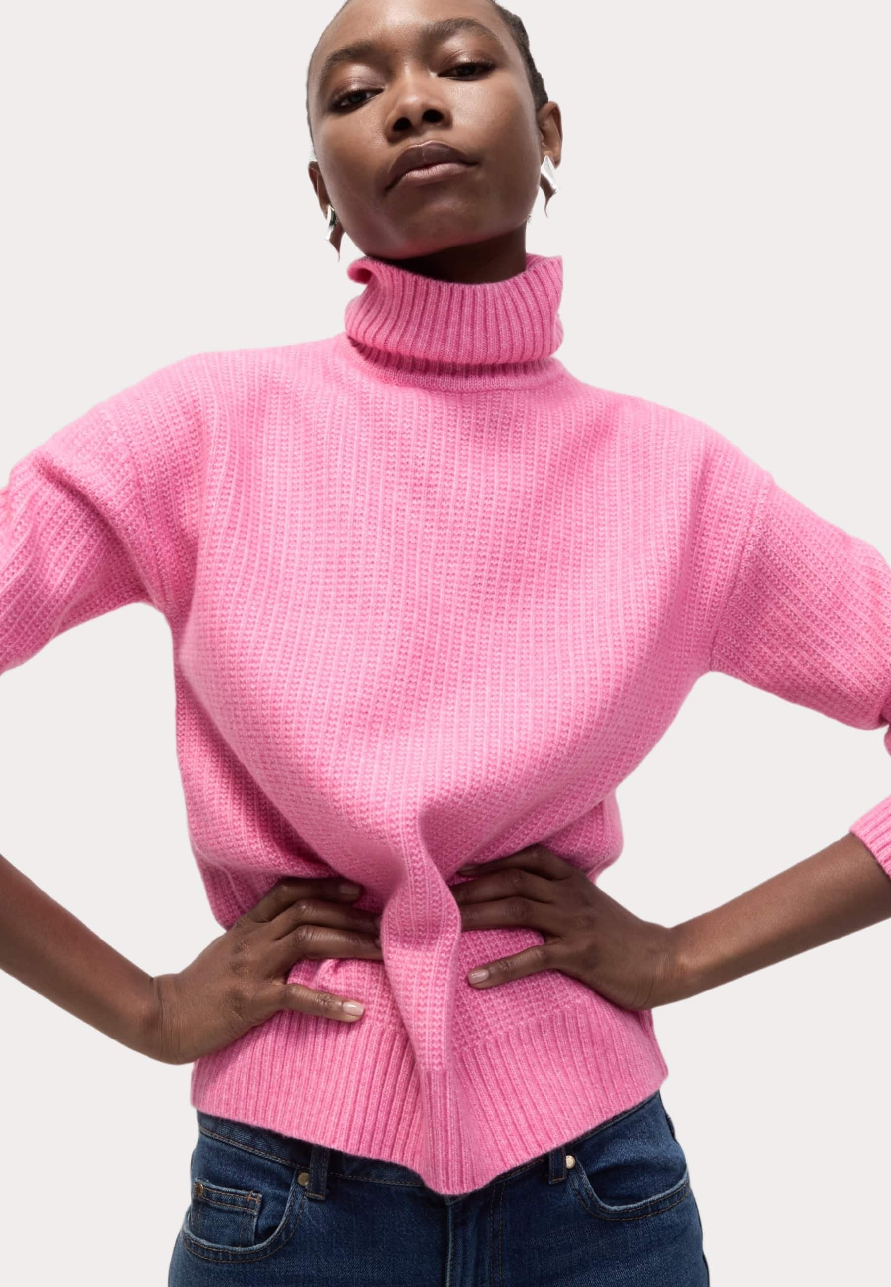Marks & Spencer CLOUD YARN TEXTURED ROLL NECK