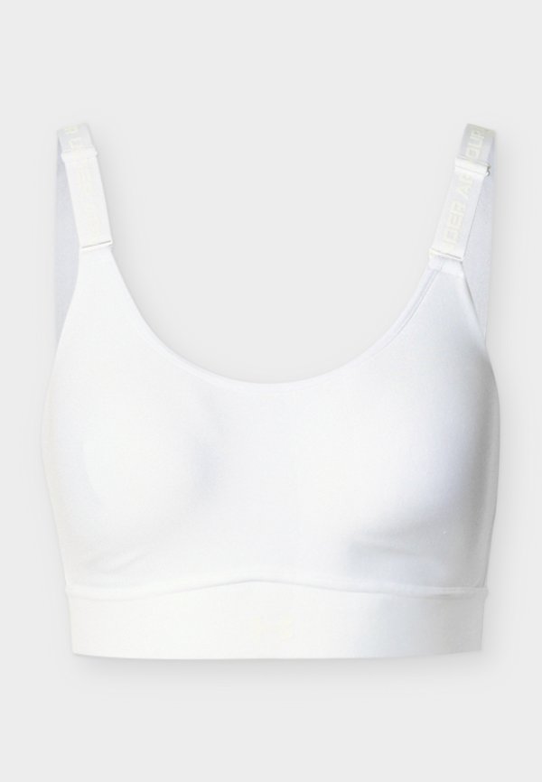 Under Armour INFINITY 2.0 MID - Medium support sports bra - white