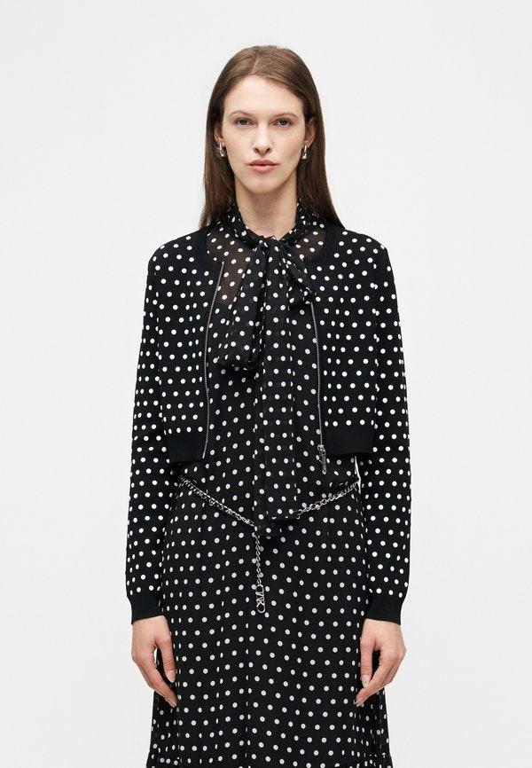 MICHAEL Michael Kors DOME STUDS ZIP CARDI