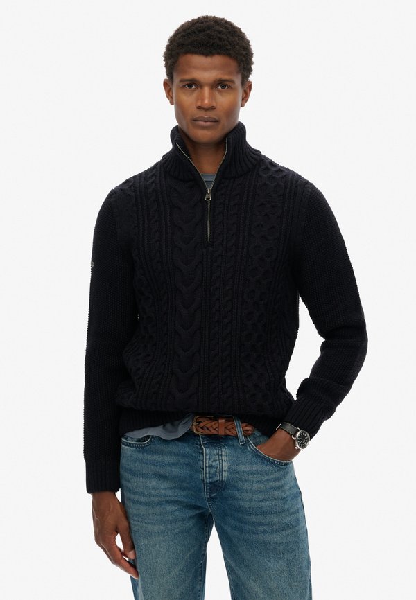 Superdry & Co JACOB CABLE - Jumper - navy