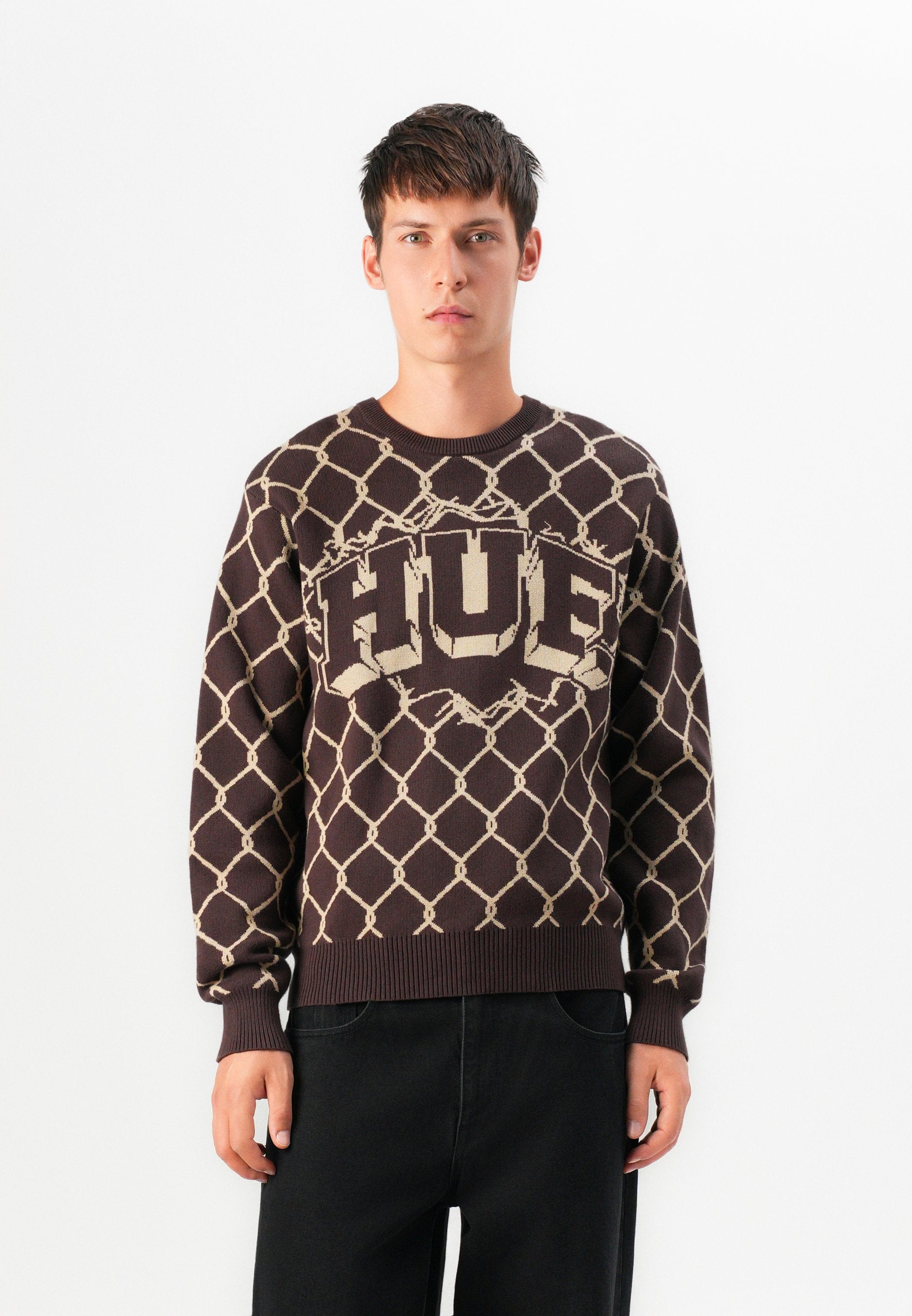 HUF BREAKTHROUGH CREW NECK SWEATER UNISEX