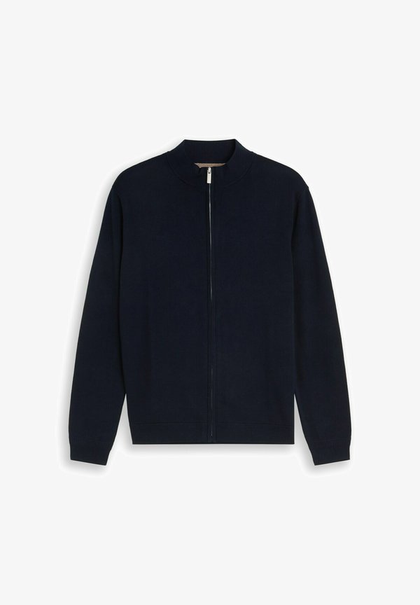 TOM TAILOR TOM TAILOR PULLOVER & STRICKJACKEN STRICKJACKE MIT SEIDENANTEIL - Cardigan - sky captain blue