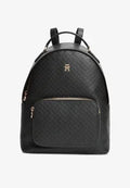 Tommy Hilfiger TH MONOGRAM DEBOSSED DOME BACKPACK - Rucksack - black
