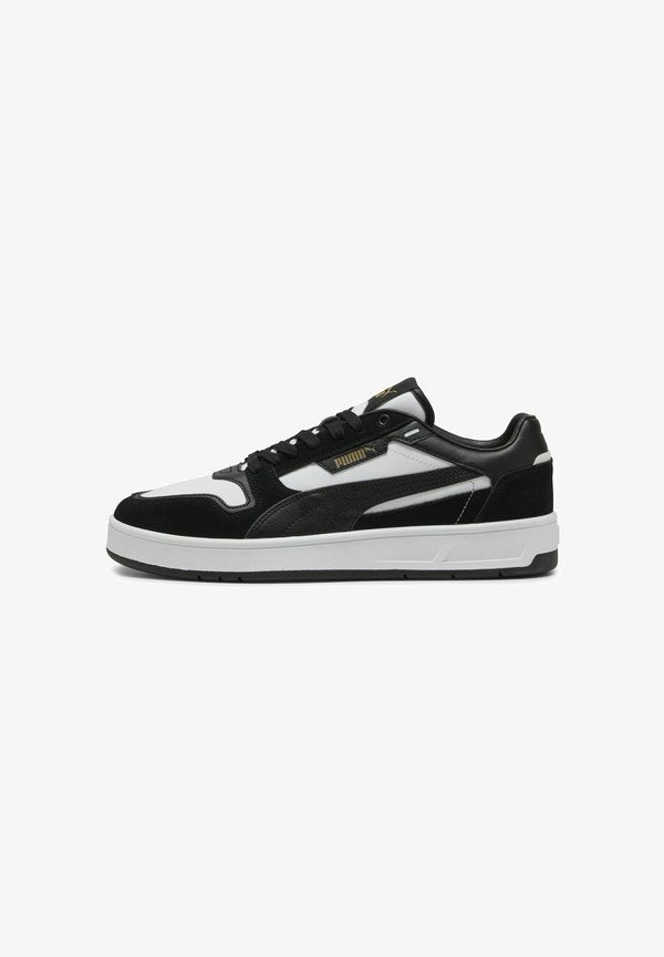 Puma Trainers - white/black/gold