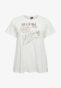 Vero Moda Curve VMCJILIADA - Print T-shirt - snow white