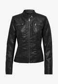 ONLY ONLBANDIT BIKER - Faux leather jacket - black