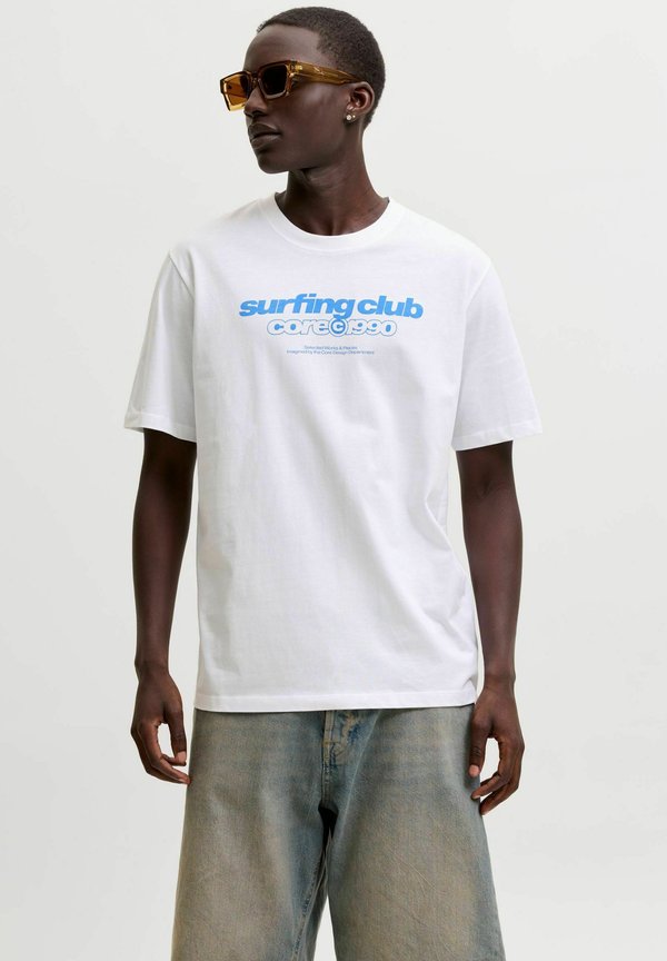 Jack & Jones T- - Print T-shirt - bright white
