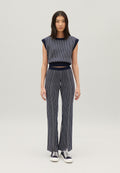 Claudie Pierlot PANTALON MAILLE RAYURES