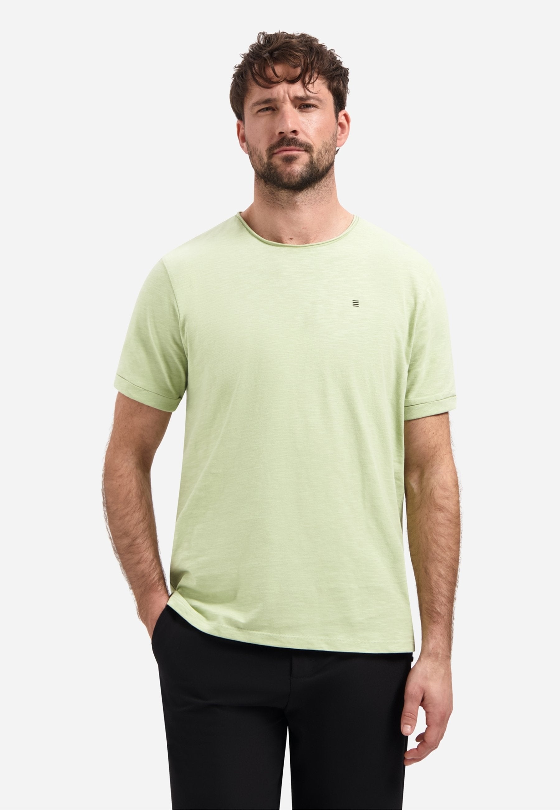 SLUB WITH ROUND NECK Media 3