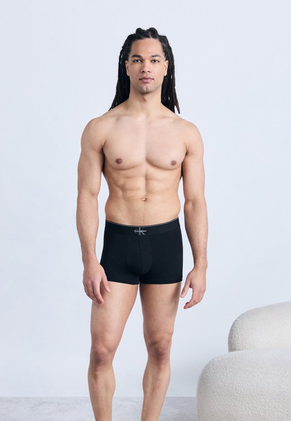 Calvin Klein Underwear GRAPHIC MONOGRAM 3 PACK - Trunks - black
