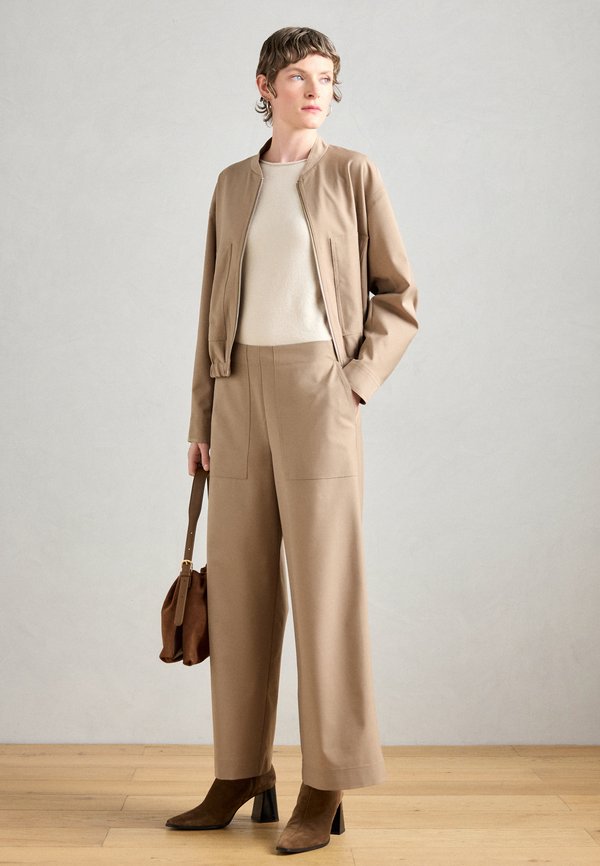 Marc O'Polo PANTS CULOTTE MEDIUM WAIST, ELASTIC AT BACK WAISTBAND POCKET DETAILS