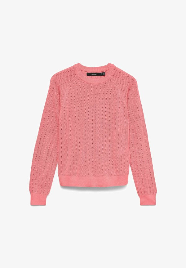 Vero Moda Knitted VMNEWLEX Knitted - Jumper - coral paradise
