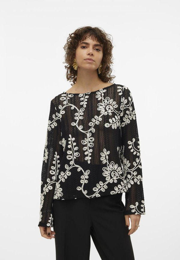 Vero Moda VMCLARA O NECK - Jumper - black