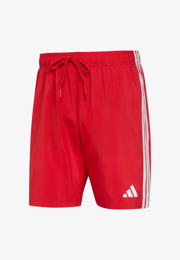 adidas Sportswear ADIDAS SPORTSWEAR 3 STRIPES SWIM SHORTS 8 INCH - Swimming shorts - better scarlet   white