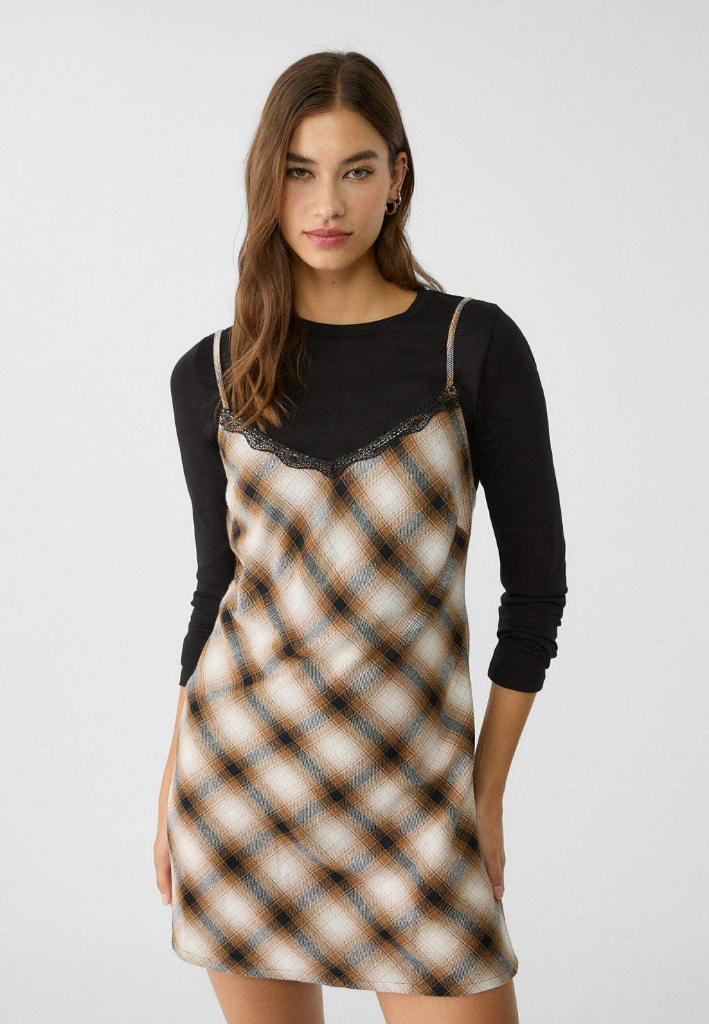 Stradivarius CHECKED STRAPPY