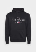 Tommy Hilfiger PLUS LOGO GRAPHIC FLEX FLEECE HOODY - Hoodie - black