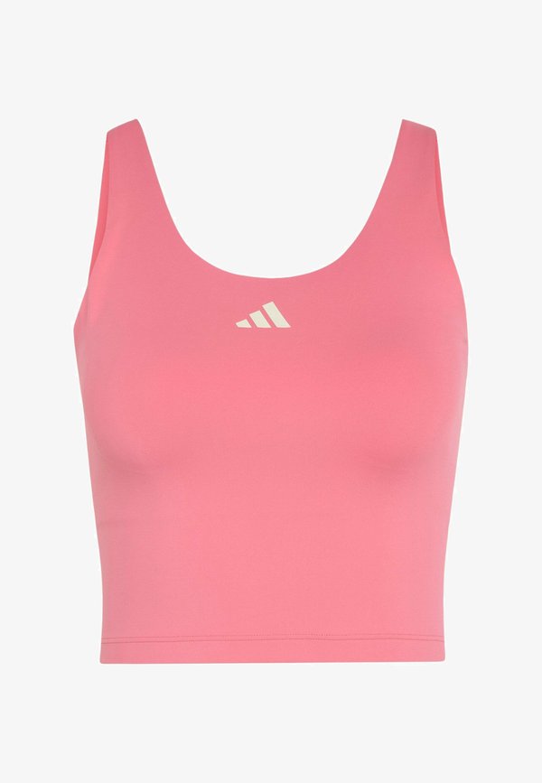 adidas Performance 3 STRIPES STUDIO  ALL ME LIGHT SUPPORT TANK - Top - pink fusion