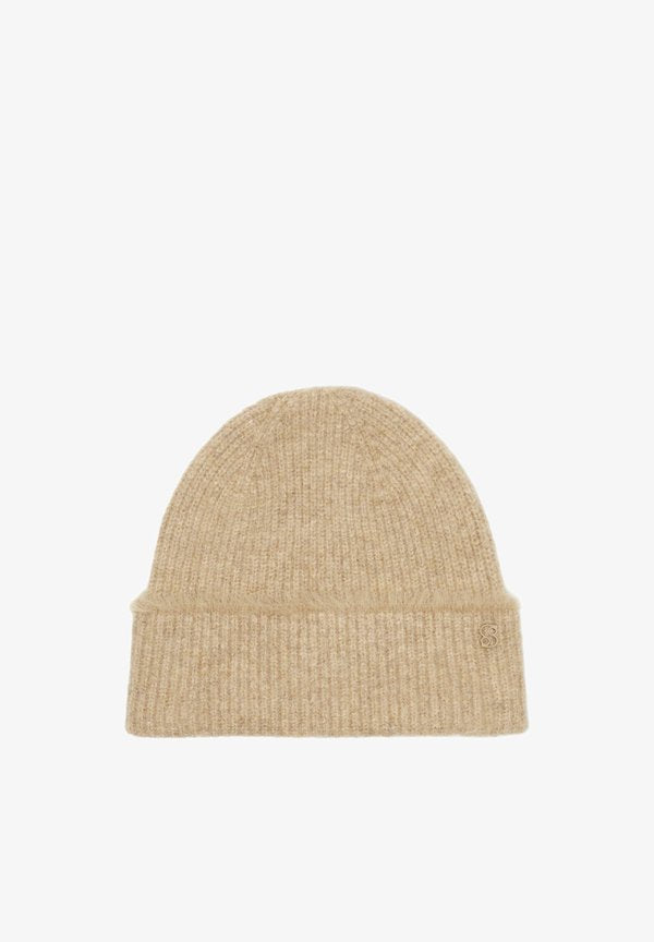 s.Oliver MIT FRANSEN - Beanie - hellbraun