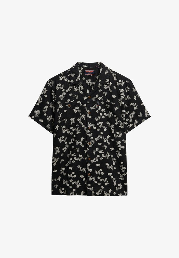 Superdry & Co SHORT SLEEVE - Shirt - black petal